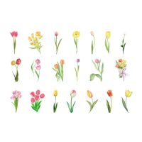 Papírművészet matricák - Tulipánok 02, 40 db