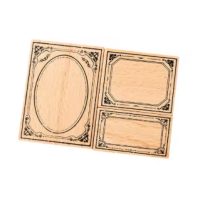 Scrapbooking pecsétler framékek - B, 3 darab