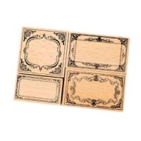 Scrapbooking pecsétler framékek - F, 4 darab