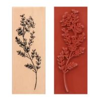 Scrapbooking téglalap alakú vintage bélyegző virágokkal - Stílus 02