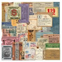 Scrapbooking esztétikai vintage matrica - 50 db