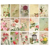 Scrapbooking dekoratív papír decoupage-hoz - Virágok, 30 lap