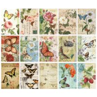 Scrapbooking dekoratív papír decoupage-hoz - Lepkék, 30 lap