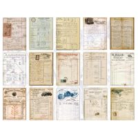 Scrapbooking dekoratív papír blokkban - Típus G, 60 darab