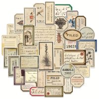 Vintage scrapbooking matricák - 70 darab