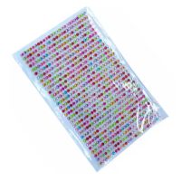Scrapbooking öntapadós akril kövek - 750 kő, színes