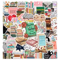 Scrapbooking matricák - Könyvek és macskák, 50 db