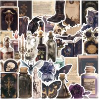 Scrapbook sötét matricák - 50 db