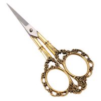 Scrapbooking Vintage ollók - Antik arany színben