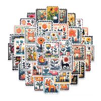 Retro állatos matricák - 50 darab