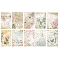 Szcrapbook vintage dekoratív csipkés papír - Minta A, 30 lap