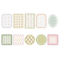 Szcrapbook vintage dekoratív csipkés papír - Minta B, 30 lap