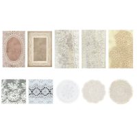 Scrapbooking vintage dekoratív papír - Minta E, 30 lap