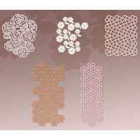 Scrapbooking textúrált dekoratív papír - 10 darab, minta E