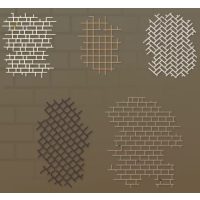 Scrapbooking textúrált dekoratív papír - 10 darab, minta F