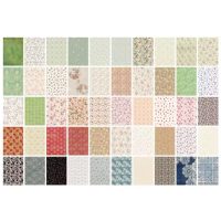 Scrapbooking blokk dekoratív papírok mintákkal - 100 lap, minta A