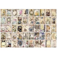 Scrapbooking blokk dekoratív papírok mintákkal - 100 lap, minta H