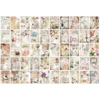 Scrapbooking blokk díszes papírokhoz mintákkal - 100 lap, minta C