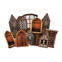 Scrapbooking dekoratív papírdoboz - Vintage csúcs, 10 darab