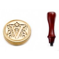 Scrapbooking pecsétnyomó s rukojetím - Minta V