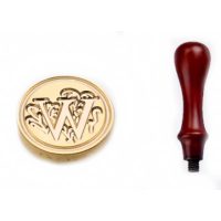 Scrapbooking pecsétnyomó s rukojetím - Minta W