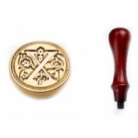 Scrapbooking pecsétnyomó s rukojetím - Minta X