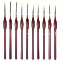 Scrapbooking Miniatűr Ecsetek Finom Részletekhez - 10 db