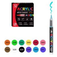 Scrapbooking akril filcek - 12 szín