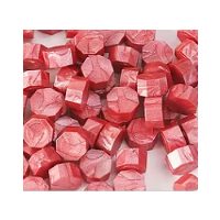 Scrapbooking gyöngyház pecsétviasz - Világos piros A6, 100 darab