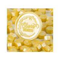 Scrapbooking gyöngyöket tartalmazó bélyegzőviasz - Sárgásbarna B6, 100 darab