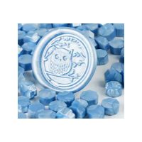 Scrapbooking gyöngyöket tartalmazó bélyegzőviasz - Világos kék B9, 100 darab