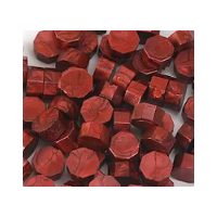 Scrapbooking gyöngyölő viasz - Rubin piros D1, 100 db