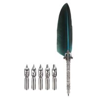 Scrapbooking készlet íróeszközhöz és cserehegyek - Sötétzöld