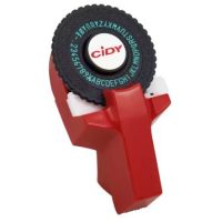 Scrapbooking címkés lyukasztószerszám tartozékkal - Piros, három szalaggal