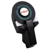 Scrapbooking címkés lyukasztószerszám tartozékkal - Fekete, két szalaggal