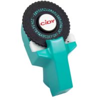 Scrapbooking címkéző lyukasztó kiegészítőkkel - Kék-zöld, két szalag