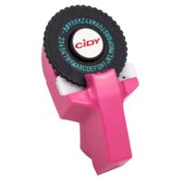 Scrapbooking címkéző lyukasztó kiegészítőkkel - Rózsaszín, két szalag