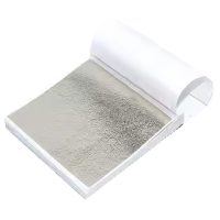 Scrapbooking fóliák - 100 db, antik ezüst