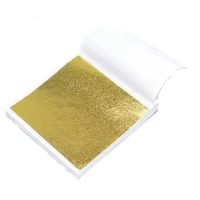 Scrapbooking fólie lapok - 100 darab, fényes arany