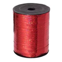 Scrapbooking csillogó szalag - Piros, 460 méter