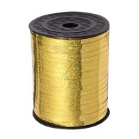 Scrapbooking vékony csillogó szalag - Arany, 460 méter