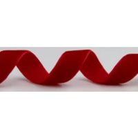 Scrapbooking széles bársonyszalag - Piros, V001