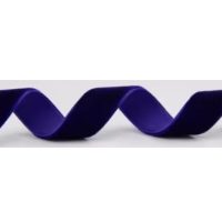 Scrapbooking széles bársonyos szalag - Sötét lila, V032