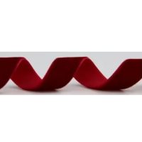 Scrapbooking széles bársonyos szalag - Sötét piros, V070