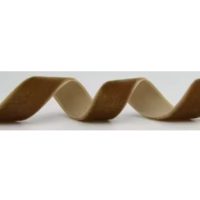 Scrapbooking széles bársonyos szalag - Barna, V111