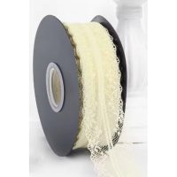 Scrapbooking csipke - Bézs, 45 méter