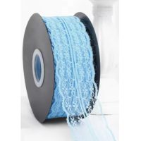 Scrapbooking széles csipke - Világoskék, 45 méter