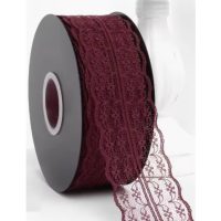 Scrapbooking széles csipke - Rózsaszín, 45 méter