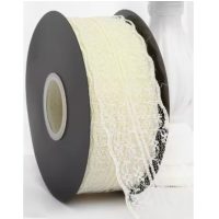 Scrapbooking széles csipke - Bézs, 45 méter