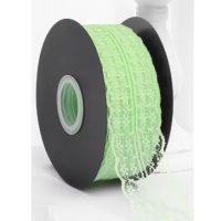 Scrapbooking széles csipke - Világoszöld, 45 méter